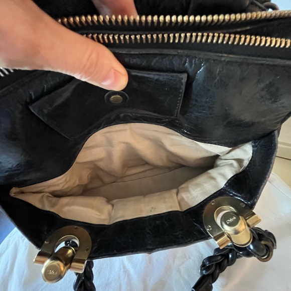 CHLOE Black Leather Large Heloise Satchel Bag with Dustbag - Picture 13 of 16